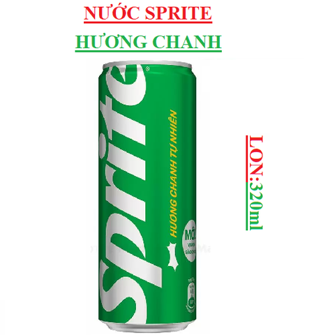 Nước giải khát sprite lon (300-:-350)ml