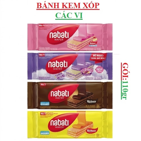 Bánh xốp kem Nabati gói(100-:-120)gr