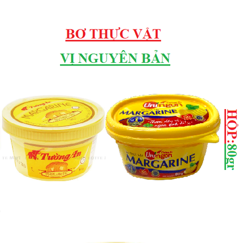 Bơ thực vật Margarine Tường An hộp 80gr