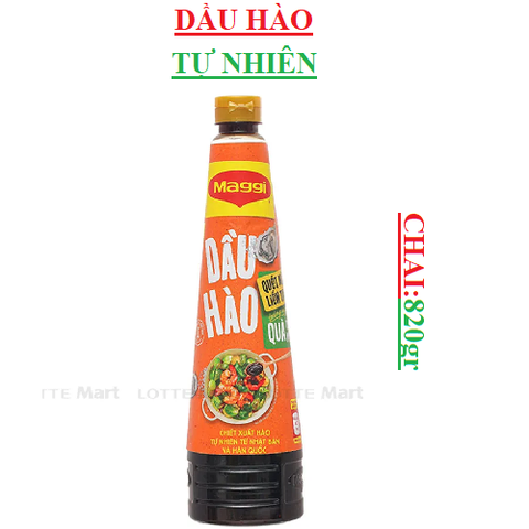 Dầu hào tự nhiên Maggi chai (800-:-830)gr