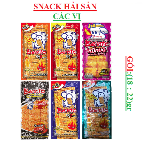 Snack hải sản surimi trộn mực Bento (18-:-22)gr