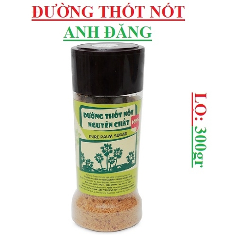 Đường thốt nốt nguyên chất  Anh Đăng lọ 300gr