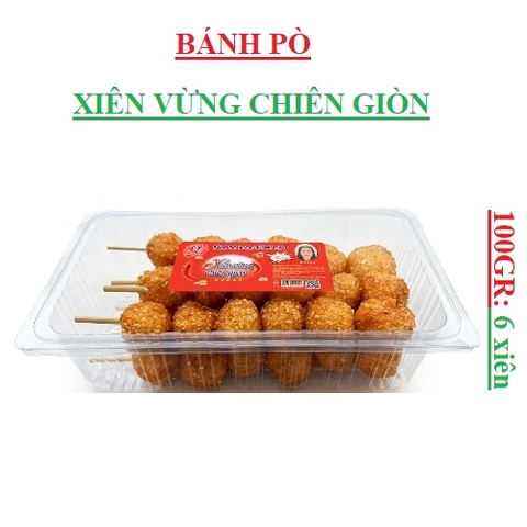 Bánh pò viên vừng Ngọc Quỳnh Phát khay 6 xiên x6 viên
