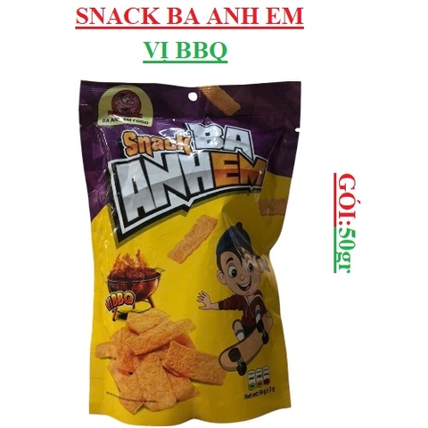 Snack vị BBQ Ba anh em gói 50 gr
