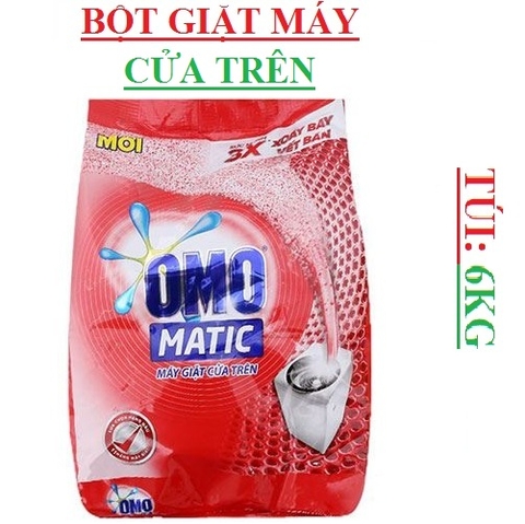 Bột giặt cửa trên omo matic 6kg