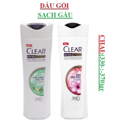 Dầu gội clear chai (330-:-370)gr