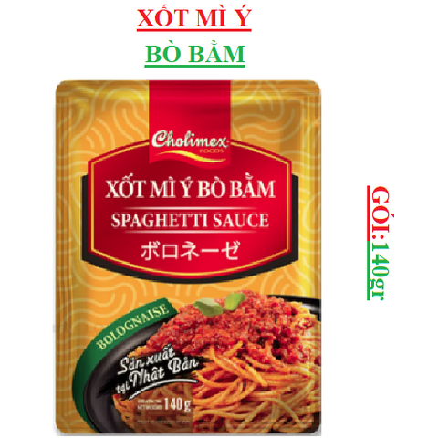 Xốt mì ý bò bằm  Cholimex gói (130-:-140)gr