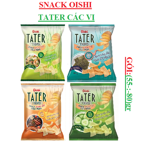 Snack bim bim tater thin khoai tây oishi gói to