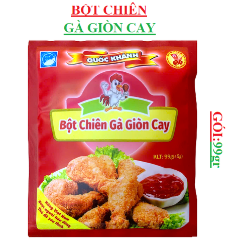 Bột chiên gà giòn cay quốc khánh gói 99gr