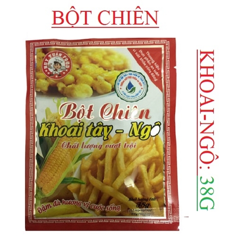 Bột chiên khoai tây - ngô gói 38g, 150g