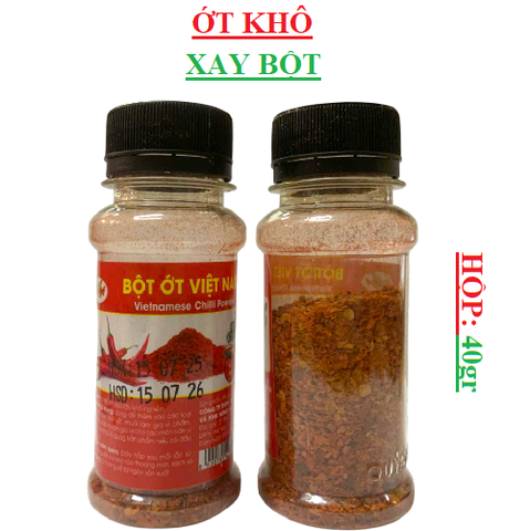 Bột ớt khô việt nam quỳnh anh lọ 40gr