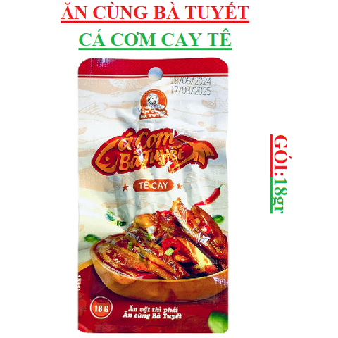 Cá cơm cay tê bà tuyết gói 18 gr
