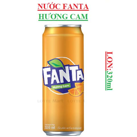 Nước giải khát Coca Fanta lon (300-:-330)ml