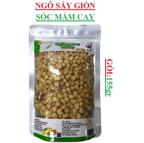Ngô cay sấy xóc mắm Mon mon gói 155gr