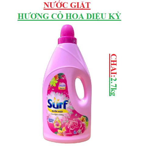 Nước giặt Surf hương thiên nhiên chai (2.4-:-2.8)kg