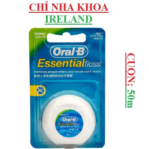 Chỉ nha khoa oral B essential flloss 50m