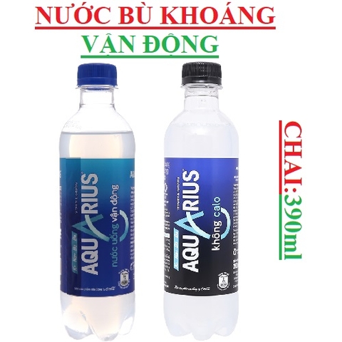 Aquarius nước bù khoáng, vận động