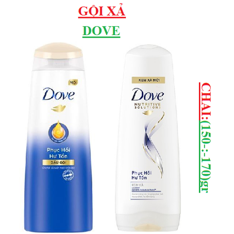 Dầu gội, dầu xả Dove chai (150-:-170)gr