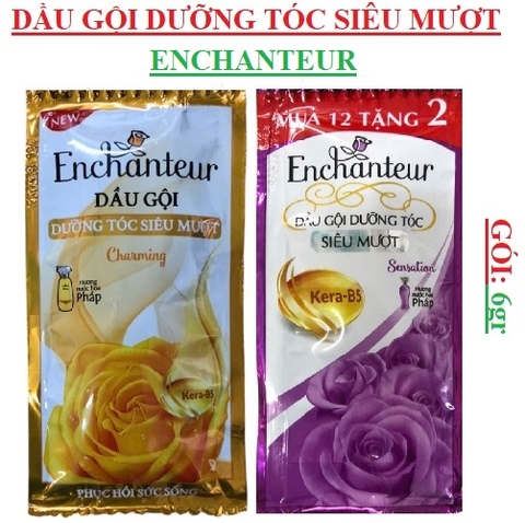 Dầu gội dưỡng tóc siêu mượt enchanteur dây gói (5-:-6)gr