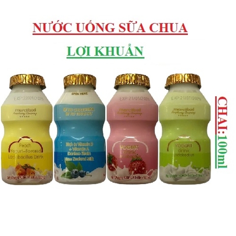 Thực phẩm bổ sung nước uống vị sữa chua lợi khuẩn Mercifood chai 100ml