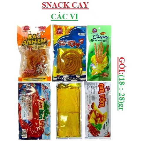 Snack cay Ba anh em Thực phẩm sạch gói nhỏ