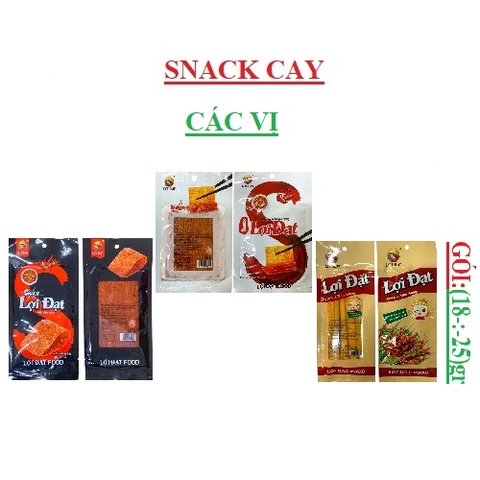 Snack cay Lợi Đạt gói nhỏ