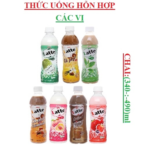 Thức uống hỗn hợp Kirin latte chai (340-:-490)ml