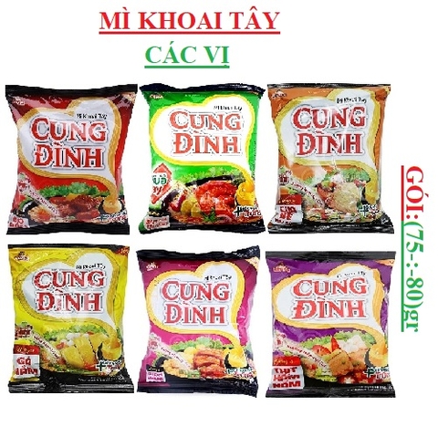 Mì tôm Cung đình gói  các vị (75-:-82)gr