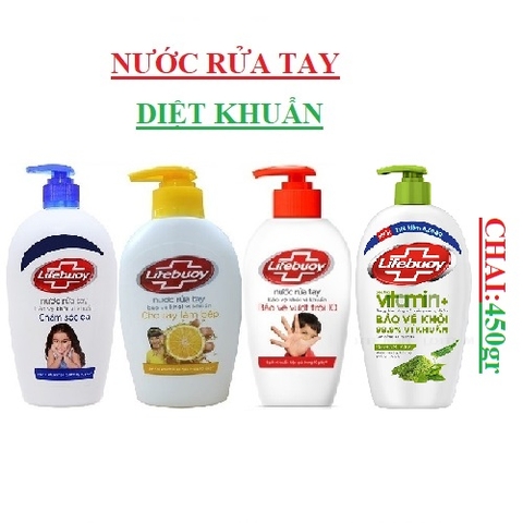 Nước rửa tay chai Lifebuoy  (420-:-520)gr