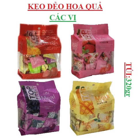 Kẹo Dẻo Trái Cây Top Fruit Coowy Hồng kông gói 320gr
