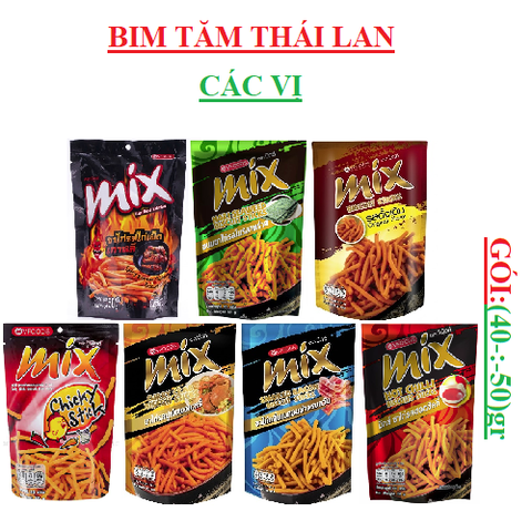 Bim tăm MIX Thái lan gói (40-:-50)gr