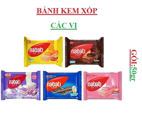 Bánh xốp kem Nabati gói(40-:-50)gr