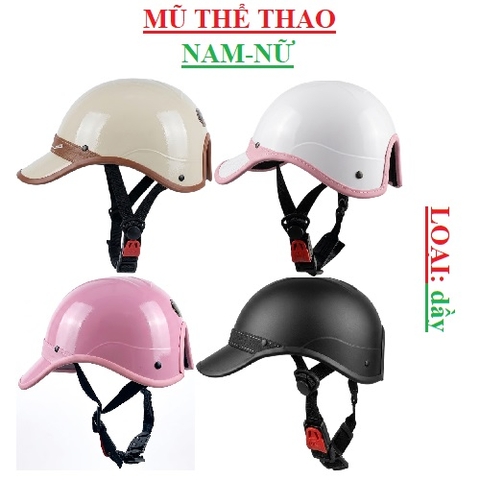 Mũ bảo hiểm lưỡi chai loại dầy