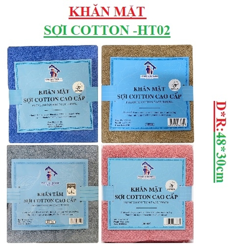 Khăn mặt sợi cotton cao ấp family towel luxury HT02