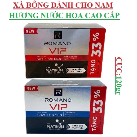Xà bông hương nước hoa cao cấp VIP romano cục (90-:-120)gr