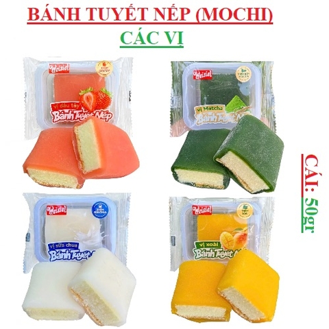 Bánh tuyết nếp (mochi, phu thê) weisiel cái 50gr