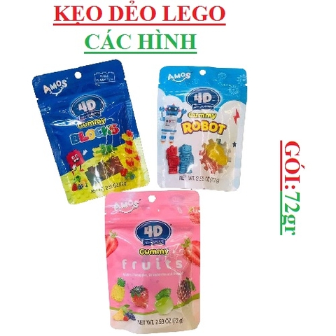 Kẹo dẻo xếp hình Amos gummy 4D (3D+delicious) gói