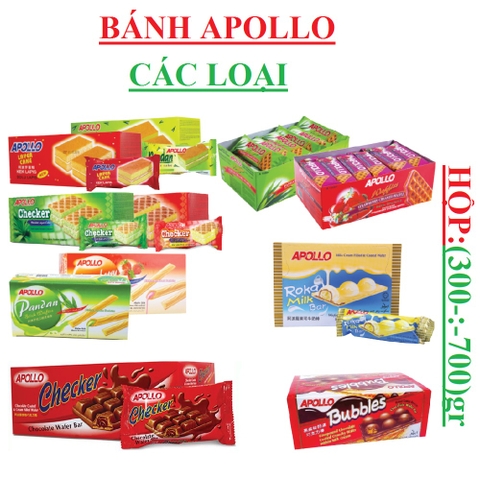 Bánh Apollo bông lan, phủ socola, sữa