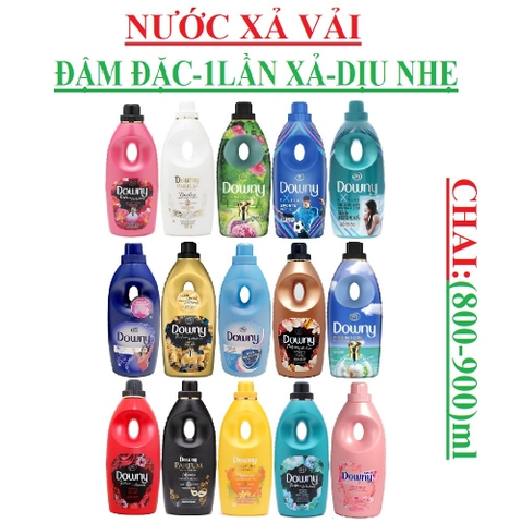 Nước xả vải downy chai (800-900)ml