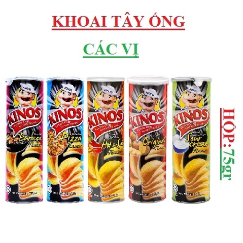 Khoai tây ống Kinos hộp 75gr