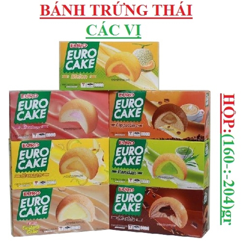 Bánh trứng thái euro cake hộp(190-:-215)gr