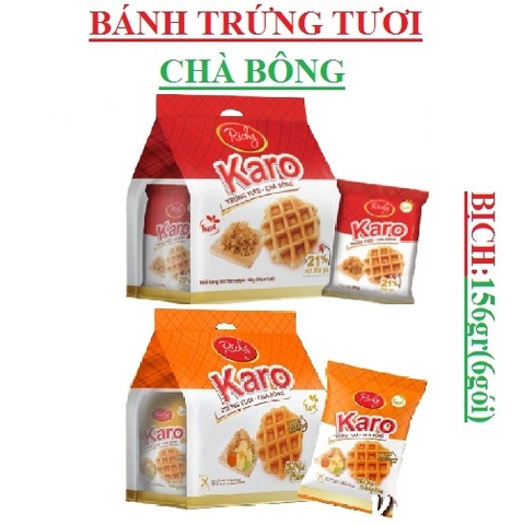 Bánh trứng tươi chà bông karo richy bịch