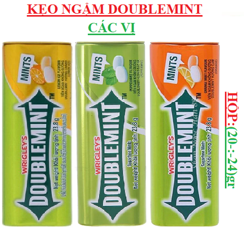 Kẹo ngậm doublemint hộp thiếc (20-:-24)gr