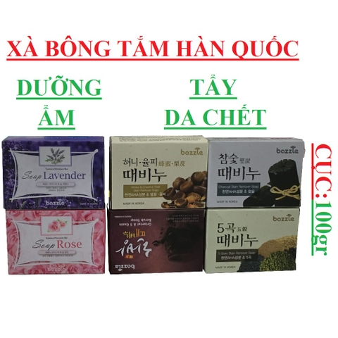 Xà bông tắm dưỡng ẩm Bazzle, tẩy tế bào chết Bazzle cục