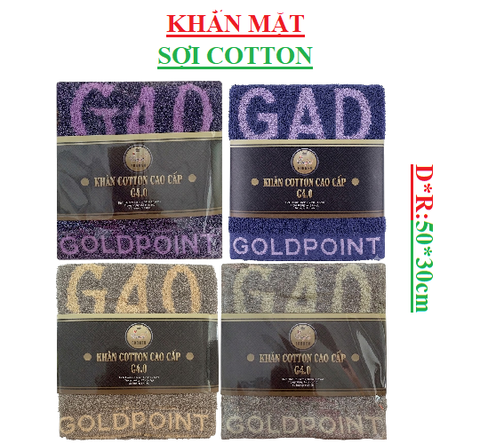 Khăn mặt sợi cotton cao cấp  Emya G4.0 D*R (50*30)cm