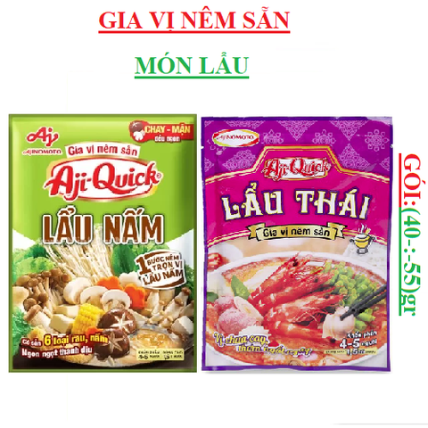 Gia vị nêm sẵn Lẩu Thái Aji quick gói 50gr