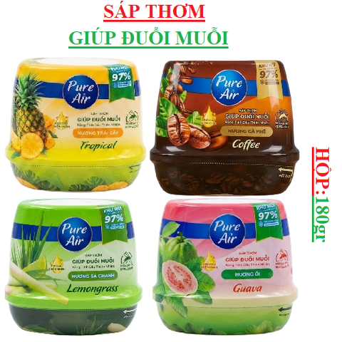 Sáp thơm giúp đuổi muỗi  pure Air hộp 180gr