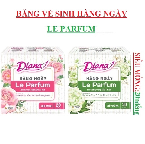 Băng vệ sinh hàng ngày Diana le parfum siêu mỏng 20 miếng