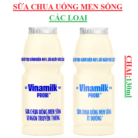 Sữa chua uống men sống có đường Probi vinamilk chai130ml