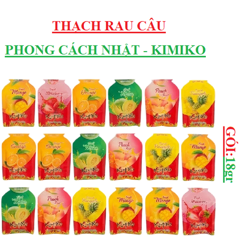 Thạch rau câu phong cách nhật Long Hải Kimiko gói 18gr